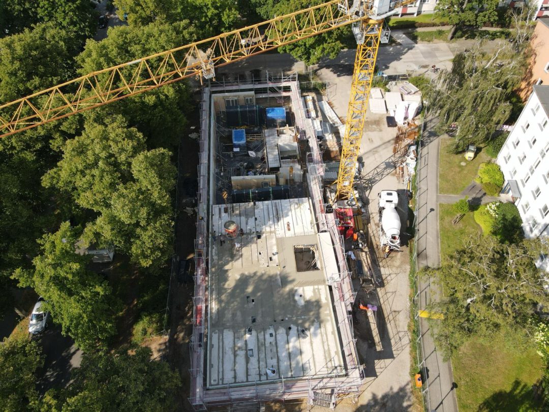 Neubau Wohngebäude in Holz-Hybrid System